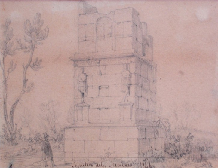 Scipions Tomb. Rigalt i Farriols, Lluís. 1844