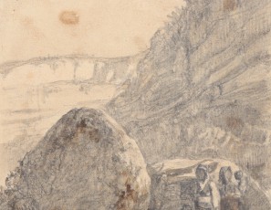 Landscape with characters and stones