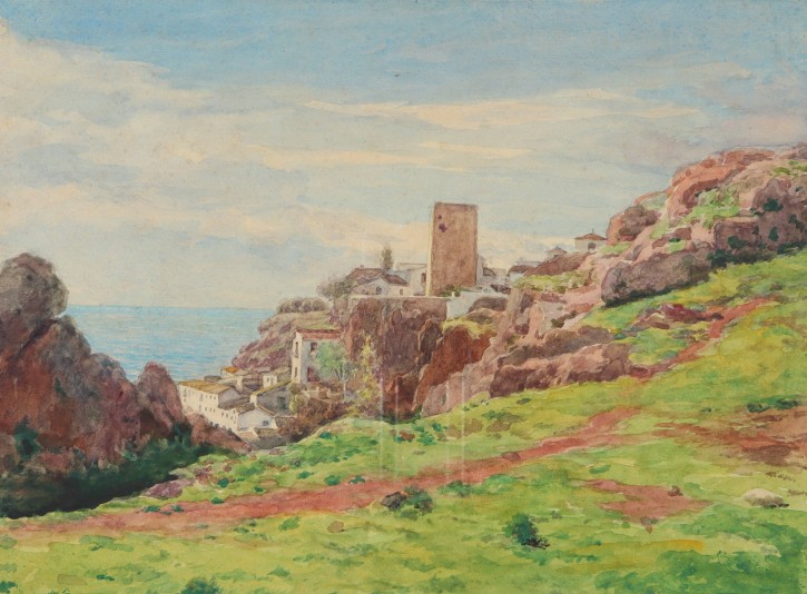 Paisaje marino. Rigalt i Farriols, Lluís (1814-1894). 1885. Precio: 800€