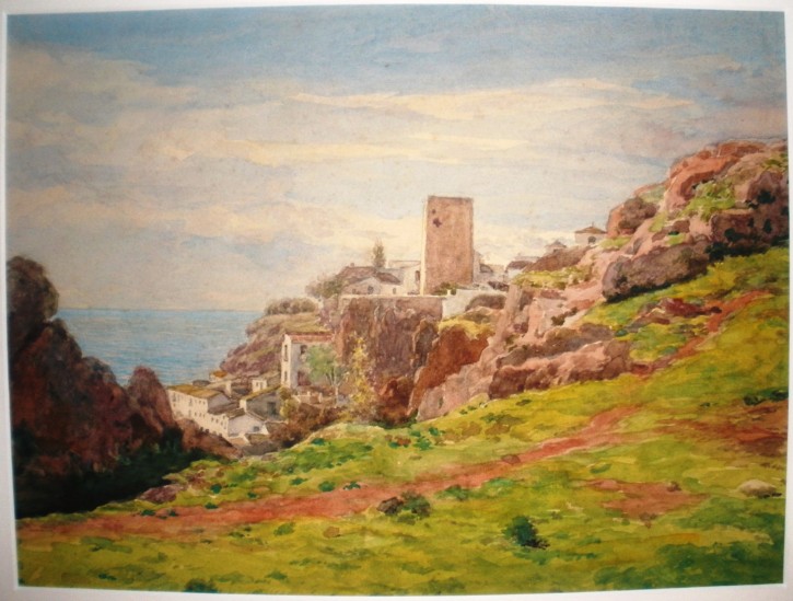 Landscape by the sea. Rigalt i Farriols, Lluís. 1885. Precio: 800€