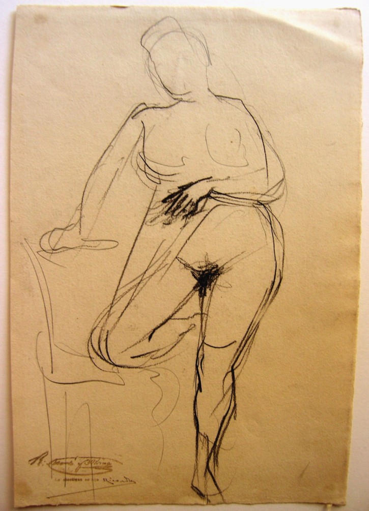 Erotic sketch. Martí Alsina, Ramón. Circa 1865-1870. Precio: 900€