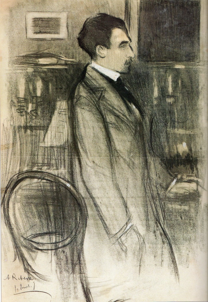 Antoni Ribera portrait. Torres-García, Joaquín (1874-1949). 1902