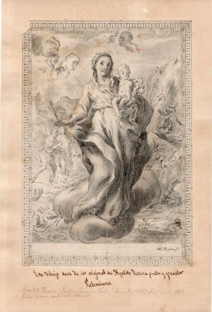 Virgin with a Child. Rovira Merí, Hipólito. 