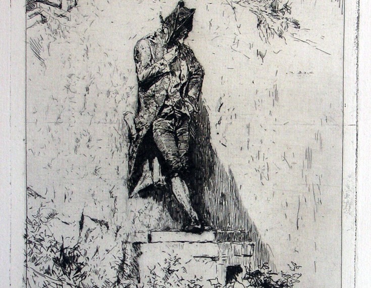 Meditación. Fortuny Marsal, Marià - Goupil. 2a tirada "avant la lettre", 1878