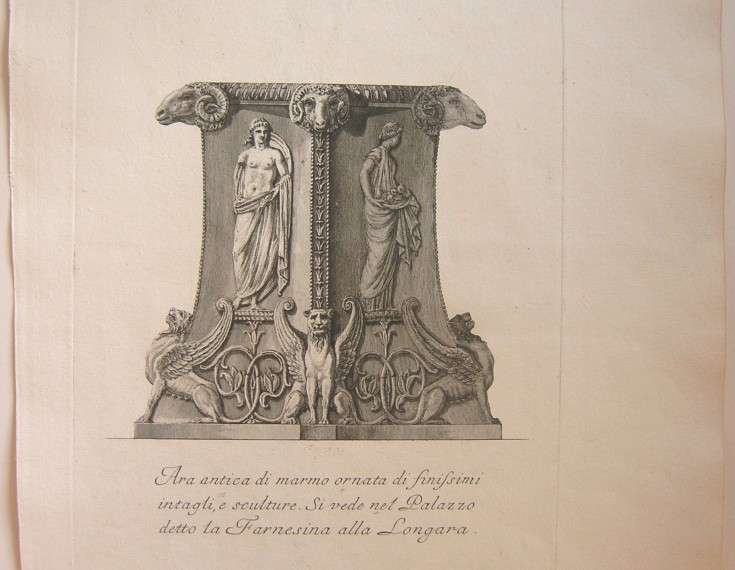 Urna cineraria antica di marmo adornata con varj simboli…. Piranesi, Giovanni Battista. 1778. Precio: 600€