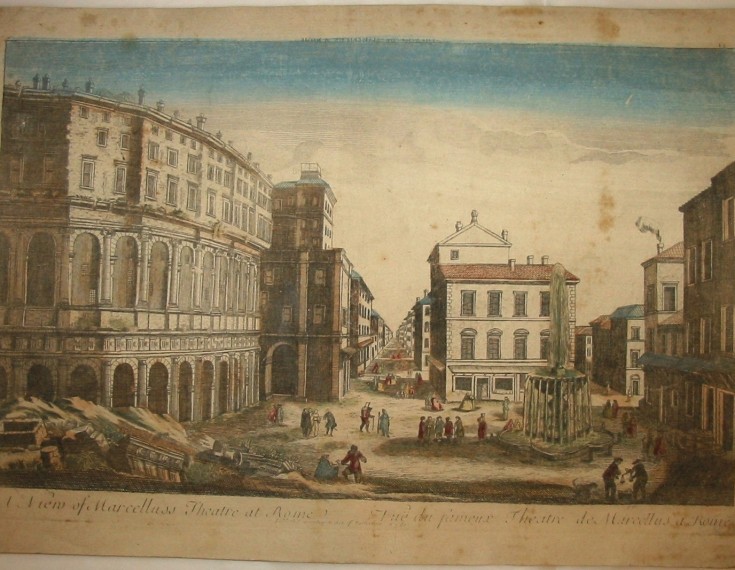 Theatre of Marcellus in Rome. Anónimo. 1750. Precio: 400€