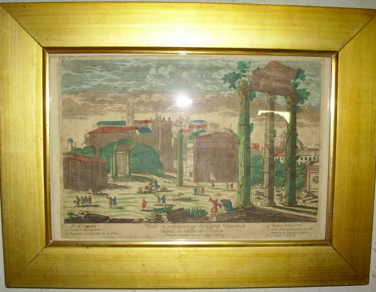 View and perpective of the Camp Vaecino from Rome. Aveline - Crépy, Louis. Second half 18th century. Precio: 350€