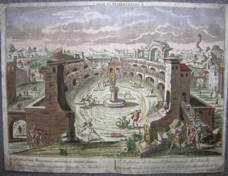 L’Amphitheatre de Rome. Anónimo - Probst, Georg Balthasar. Circa 1780. Precio: 450€
