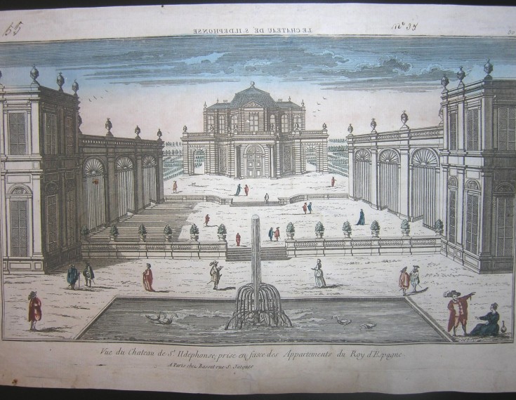 Le Chateau de S. Ildephonse. Anónimo - Basset. Second half 18th century. Precio: 300€