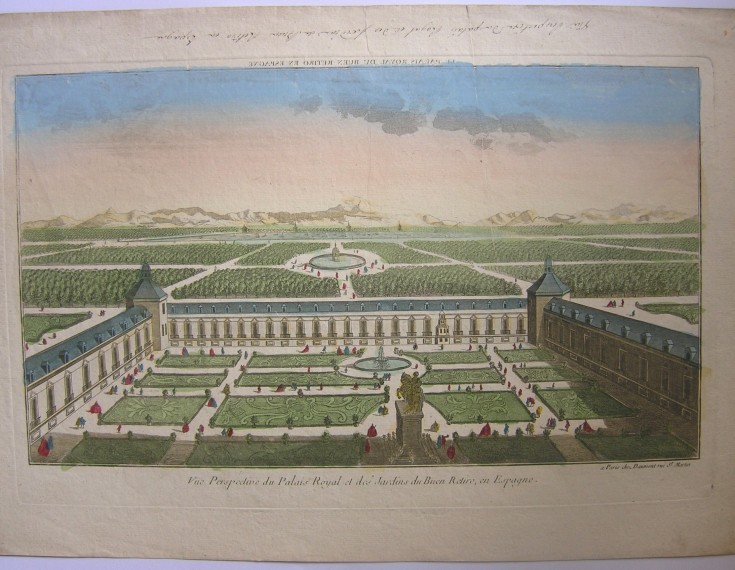 Le Palais Royal du Buen Retiro en Espagne. Anónimo - Daumont. Segunda mitad siglo XVIII.