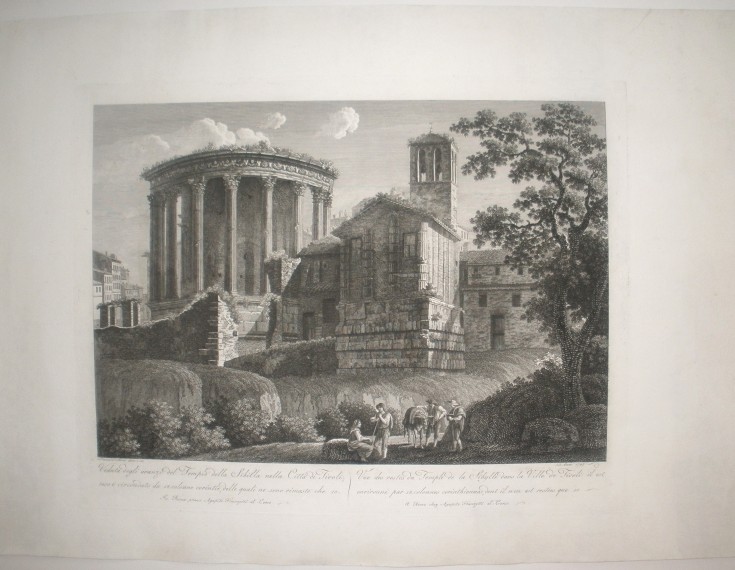 Veduta degli avanzi del Temipio della Sibilla nella Citta di Tivoli…. Morelli, Francesco. 1797. Precio: 450€