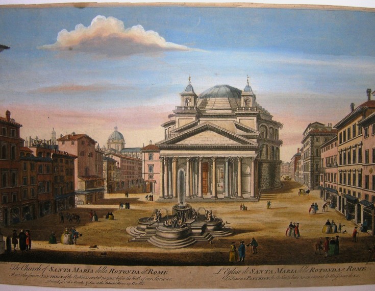 L'Eglise de Santa Maria della Rotonda a Rome. Bowles, John - Seemona - Bowles & Son, John. Segunda mitad siglo XVIII