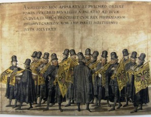 Honras Fúnebres de Carlos V en Bruselas. Procesión fúnebre del 29 de diciembre de 1558