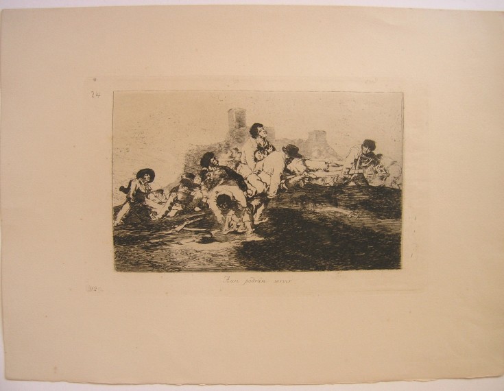 Aun podrán servir. Goya Lucientes, Francisco de - Calcografía Nacional. (1810-1820), 6ª edición, 1930. Precio: 500€