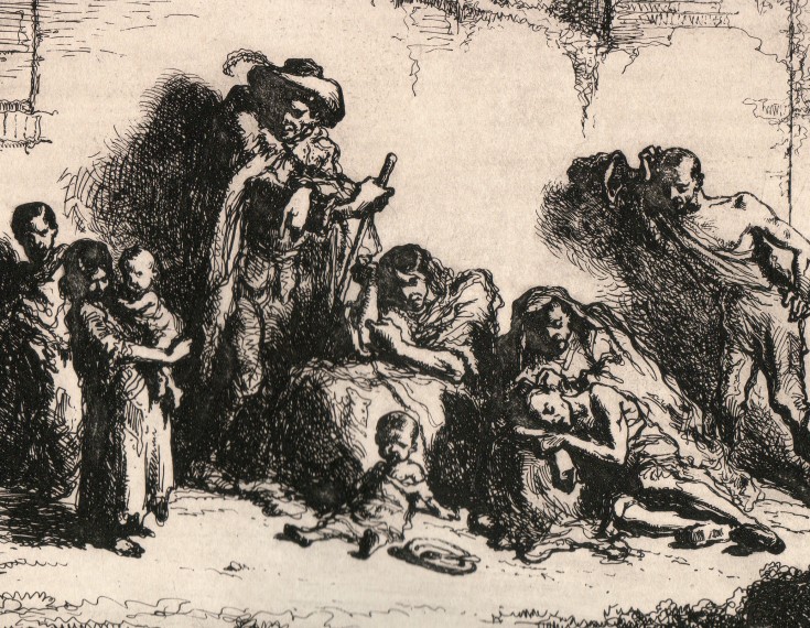 Los mendigos. Lameyer y Berenguer, Francisco. Circa 1850. Precio: 300€