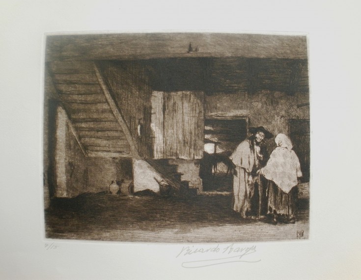 Campesinos en un interior. Baroja, Ricardo - Rupérez, Adolfo. (1909) 1953. Precio: 900€