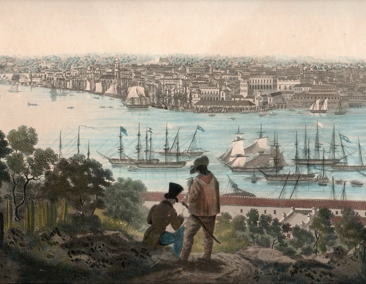 General views from Habana. Garneray, Hippolyte. Circa 1830