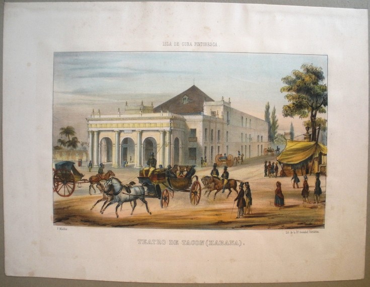 Teatro de Tacón (Habana). Mialhe, Federico - Real Sociedad Patriótica. 1839-1842