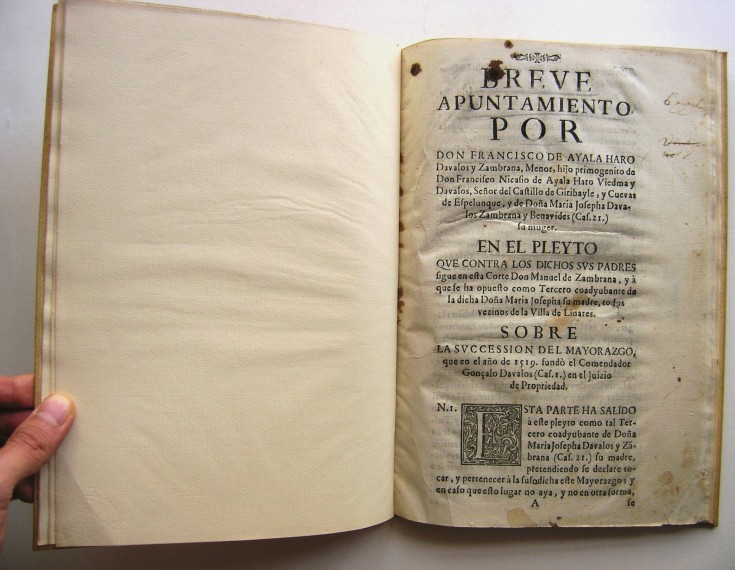 Conjunto de documentación varia de D. Héctor de Ayala. . Siglos XVI a XX