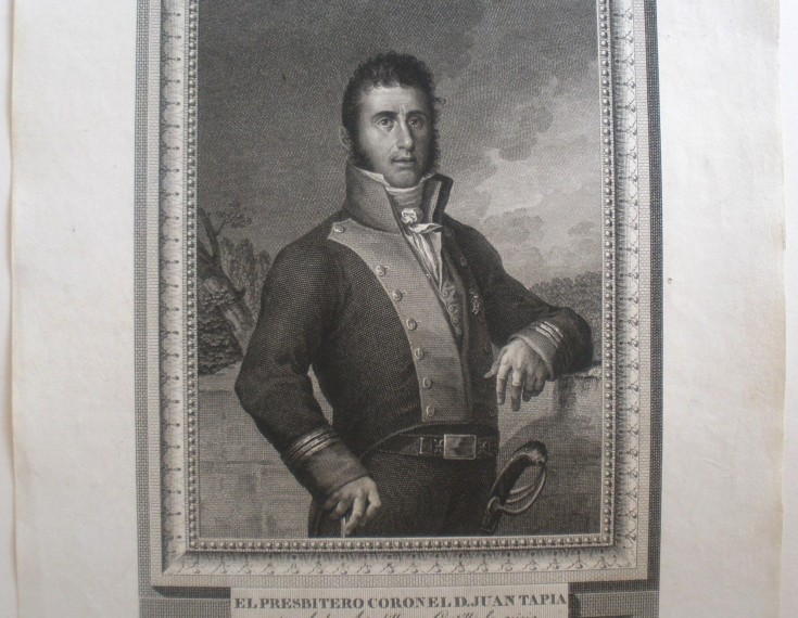 El presbítero Coronel D. Juan Tapia. Esteve, Rafael - Gálvez, Juan. Circa 1815. Precio: 450€