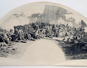 Dia dos de Mayo de 1808 en Madrid. Mueren Daviz y Velarde defendiendo el Parque de artilleria