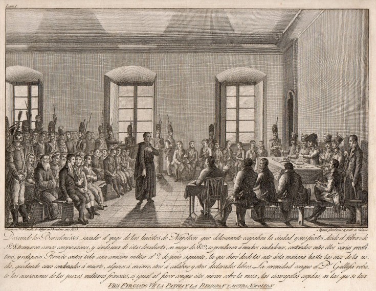 Barcelona heroes. Citidel process. Gamborino, Capilla, Jordan y Peleguer - Planella Conxello, Bonaventura. 1815. Precio: 450€