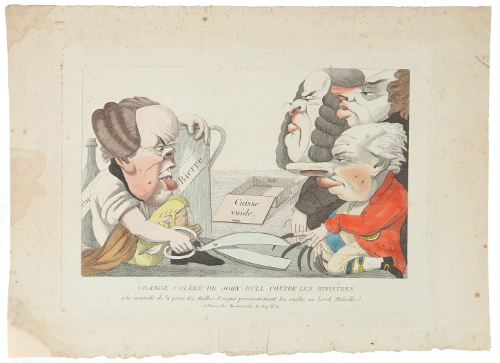 Grande colère de John Bull contre les Ministres. Martinet, Aaron (1762-1845). Primera década siglo XIX. Precio: 400€