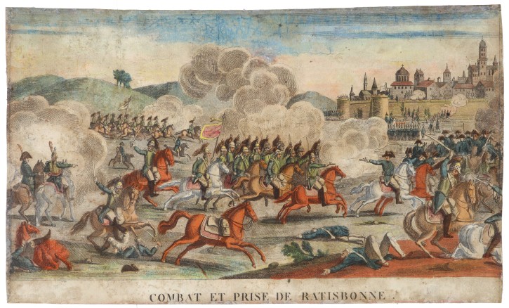 Combat et prise de Ratisbonne. . First half 19th century. Precio: 200€