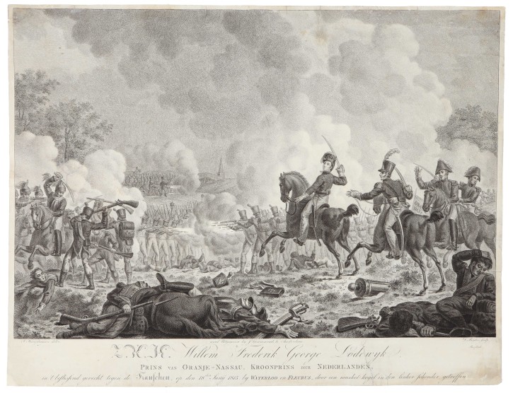 Batalla de Waterloo. Kamphuyzen, J. - Groenewud. Circa 1815. Precio: 250€