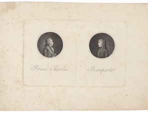 Retrato en efígie del Príncipe Carlos y Napoleón Bonaparte