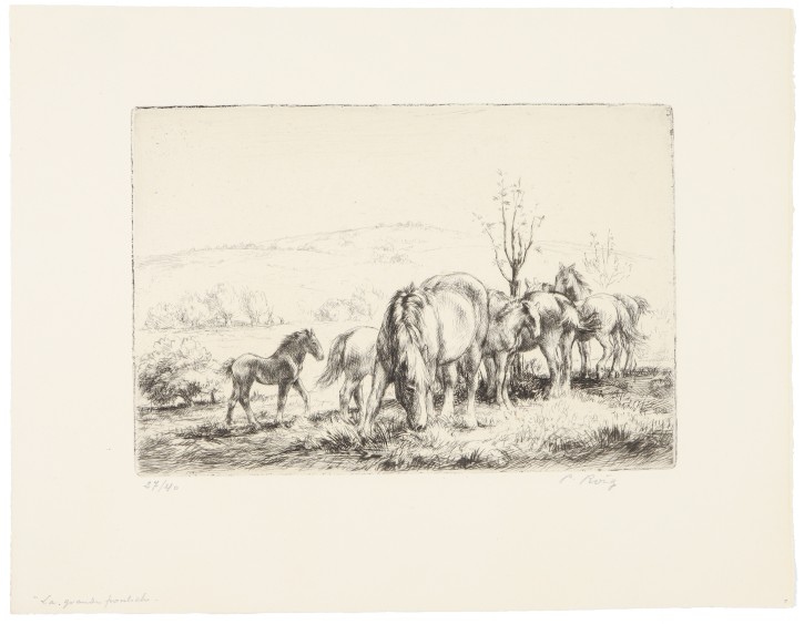 Le grande pouliche (Ardennes). Roig i Cisa, Pau (1879-1955) - Sagot, Edouard (1857-1917). 1927. Precio: 700€