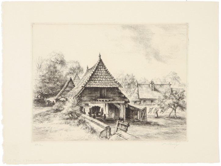 Ferme à Varengeville. Roig i Cisa, Pau (1879-1955) - Sagot, Edouard (1857-1917). 1928. Precio: 600€