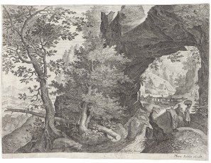 Landscape with river and figures