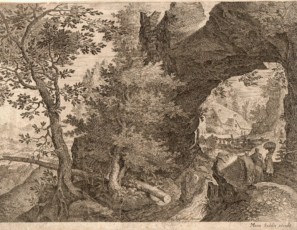 Landscape with river and figures