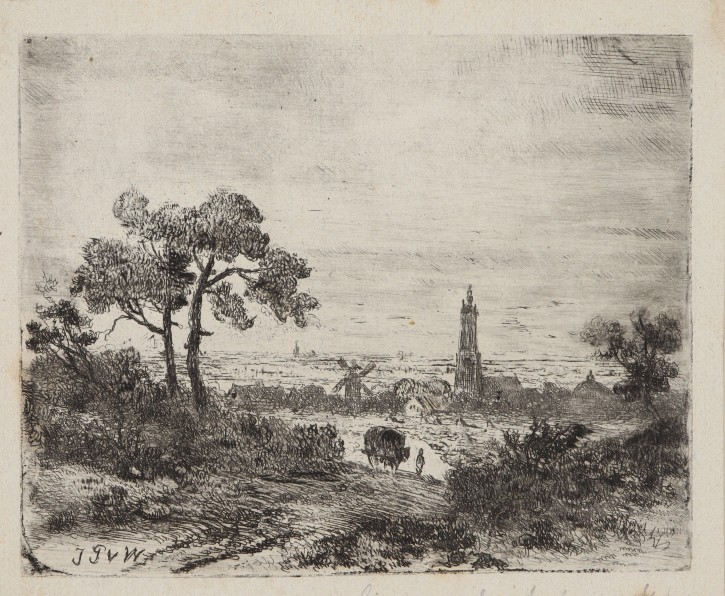 Landscape with mill and a church. . . Precio: 400€