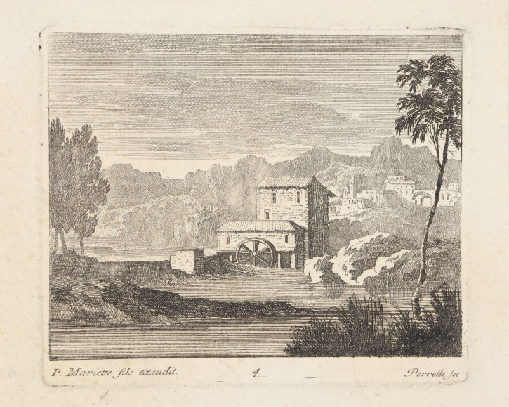 Water mill. Pérelle, Gabriel (1604-1677) - Mariette, Pierre (1603-1657). Half 17th century. Precio: 150€