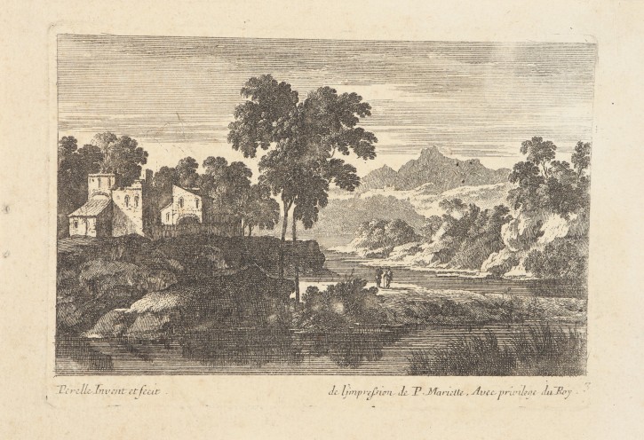 Rural landscape. Pérelle, Gabriel (1604-1677) - Mariette, Pierre (1603-1657). Haf 17th century. Precio: 150€