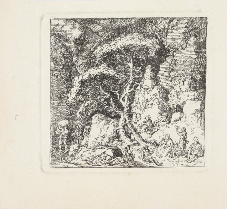 Figures in the rocks. Weirotter, Franz Edmund (1730-1771). Half 18th century. Precio: 200€