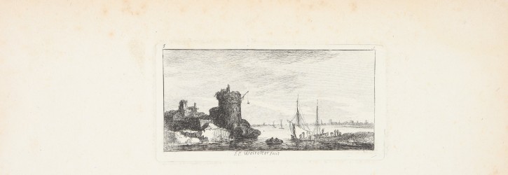 Harbor with boats. Weirotter, Franz Edmund (1730-1771). Half 18th century. Precio: 200€