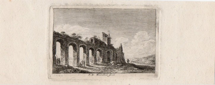 Aqueduct. Weirotter, Franz Edmund. Half 18th century. Precio: 200€