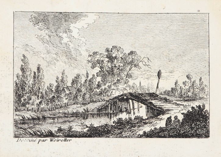 Bridge on the river. Weirotter, Franz Edmund (1730-1771) - Basan & Poignant. Circa 1760. Precio: 300€