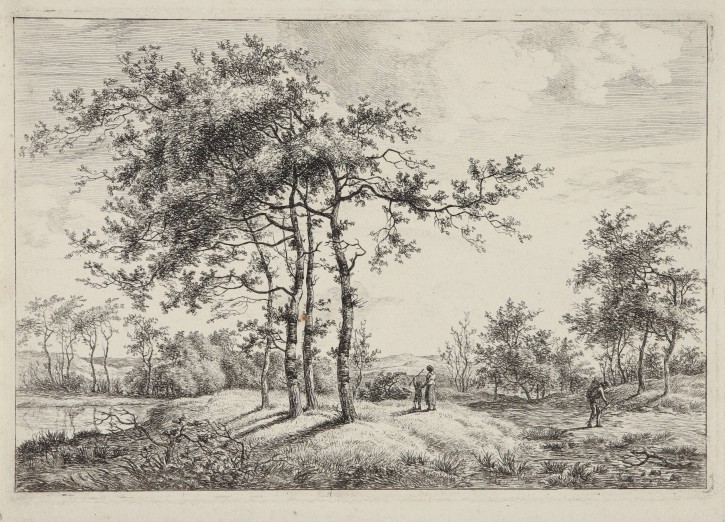 Landscape with trees and figures. Fock, Herman (1766-1822). Between 1781 and 1822. Precio: 350€