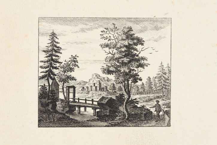 Four landscapes. Hertel, Johann George (1700-1775) - Stockman, Johan Adam (1720-1783). Circa 1750. Precio: 200€