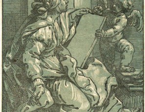 Sibyl with putti