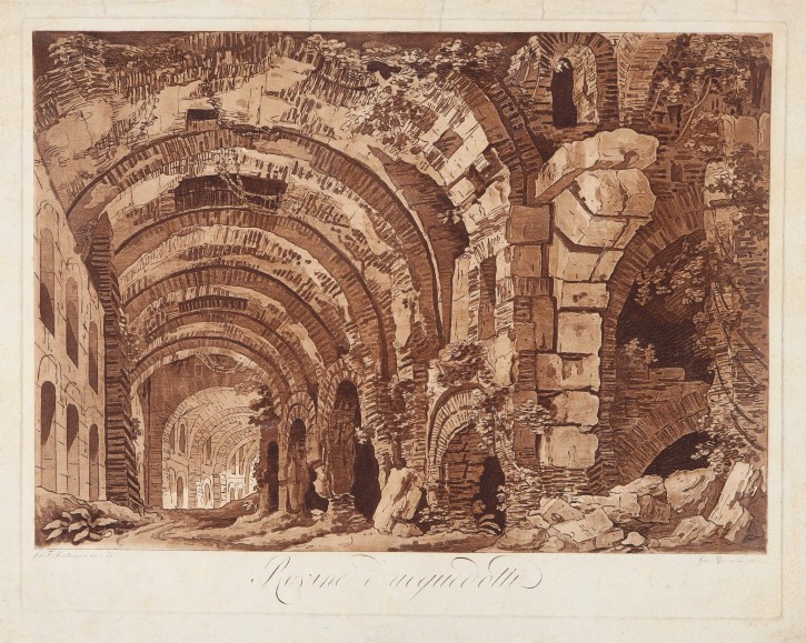 Rovine d’acquedotti. Fontanesi, Francesco (1751-1795) - Della Rocca, Giovanni (1788-1858). 1812. Precio: 350€