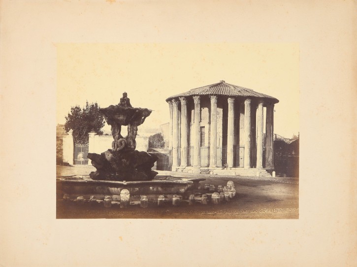 Arco de Septimino Severo; Fortuna Virilis Templo; Templo de Vesta y Fuente de los Tritones; Coliseo; Arco de Constantino.. Cuccioni, Tommasso (1790-1864). Circa 1855-1860. Precio: 2000€