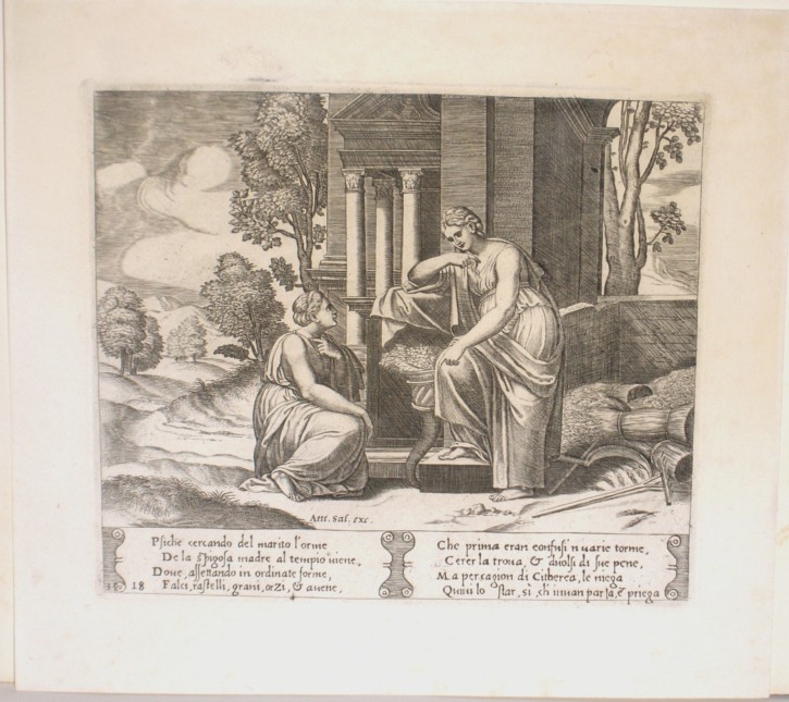 Psique fables. Daddi, Bernardo (c. 1512-1570) - Coxcie I, Michel (1499–1592) - Salamanca, Antonio (1478-1562). Half 16th century. 18th century editon. Precio: 250 (1)€