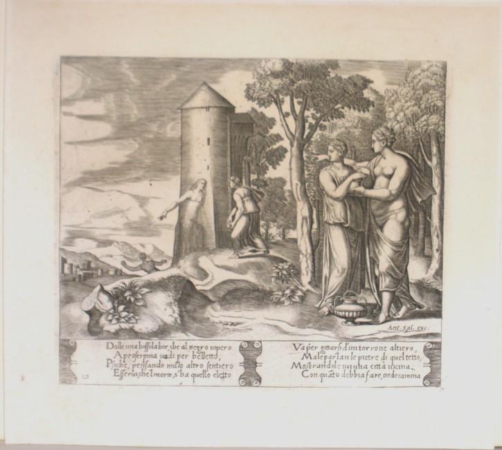 Psique fables. Daddi, Bernardo (c. 1512-1570) - Coxcie I, Michel (1499–1592) - Salamanca, Antonio (1478-1562). Half 16th century. 18th century editon. Precio: 250 (1)€