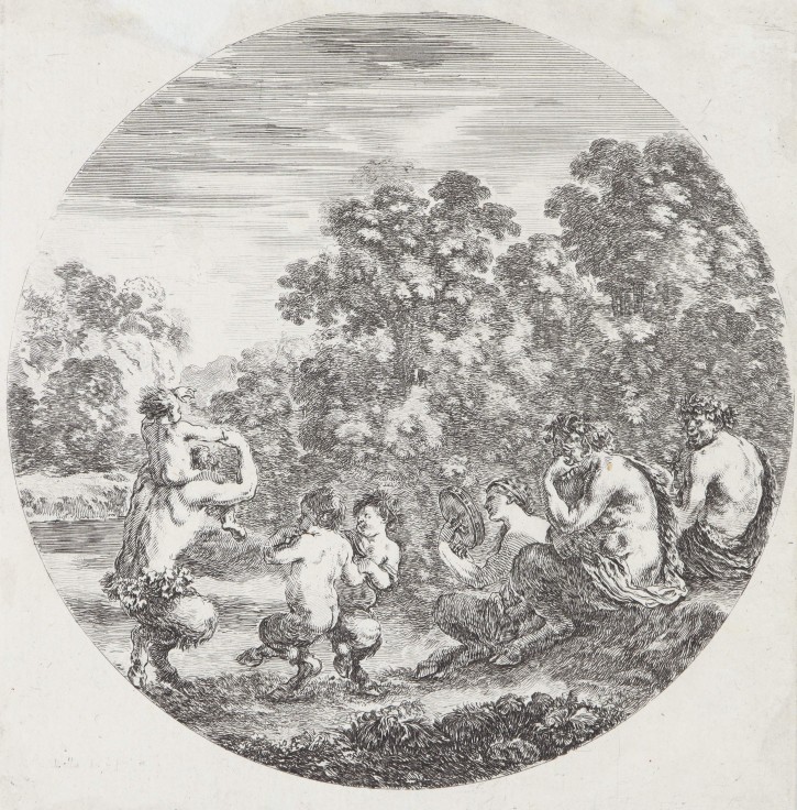 Satirs group dancing. Della Bella, Stephano (1610-1664). Half 17th century. 18th century edition. Precio: 400€