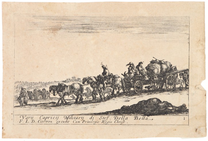 Soldiers and troops. Della Bella, Stephano (1610-1664) - Henriet, Israël (1590-1661). 1641-1645. Precio: 1.000 (6)€